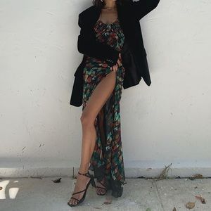 Elegant Multicolor Maxi Dress